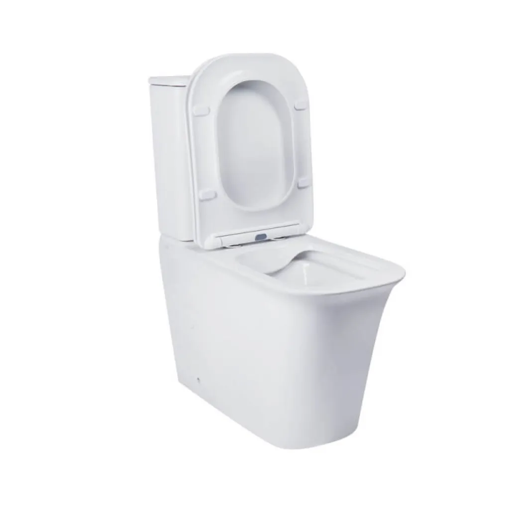 Унитаз-компакт Qtap Nando безободковый с сиденьем Soft-close QT12221222AW- Фото 2