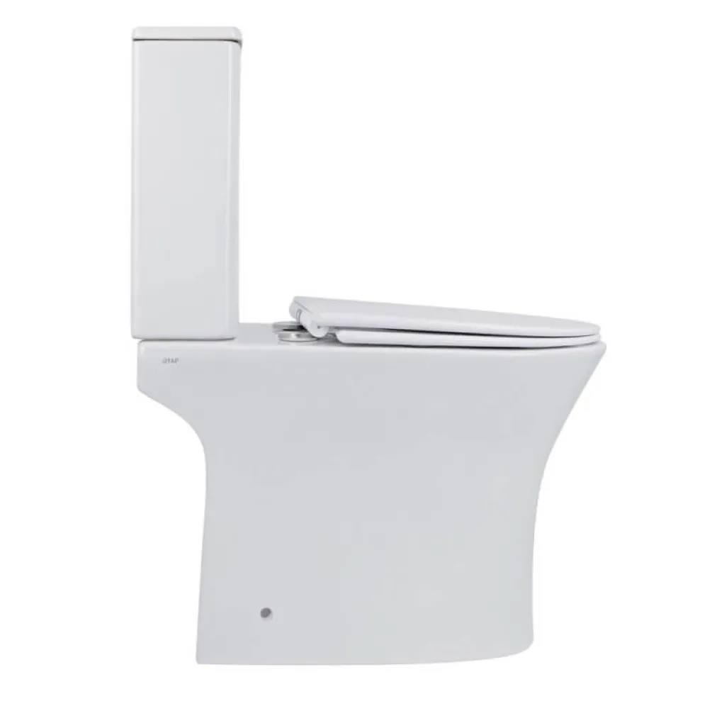 Унитаз-компакт Qtap Presto безободковый с сиденьем Soft-close QT24221217AW- Фото 3
