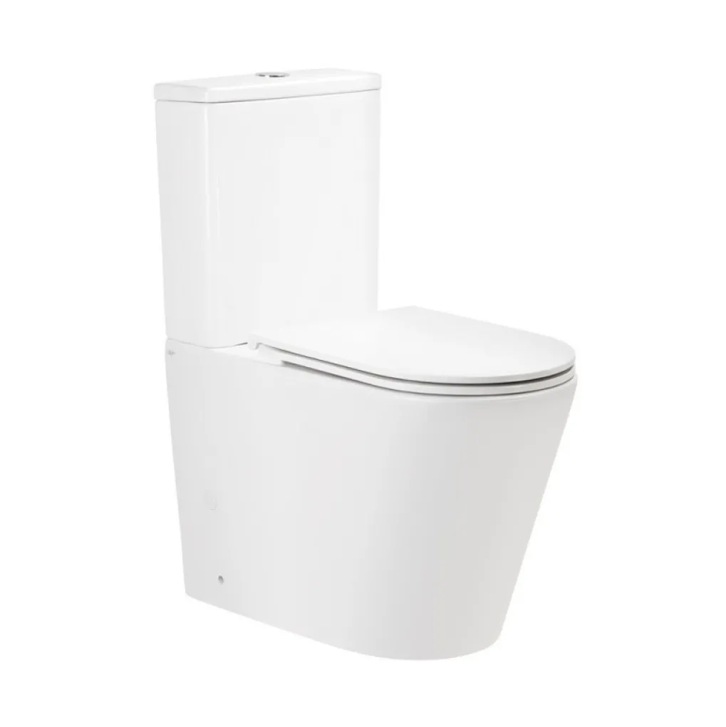 Унітаз-компакт Qtap Scorpio безобідковий з сидінням Soft-close білий (QT14226002W)- Фото 1