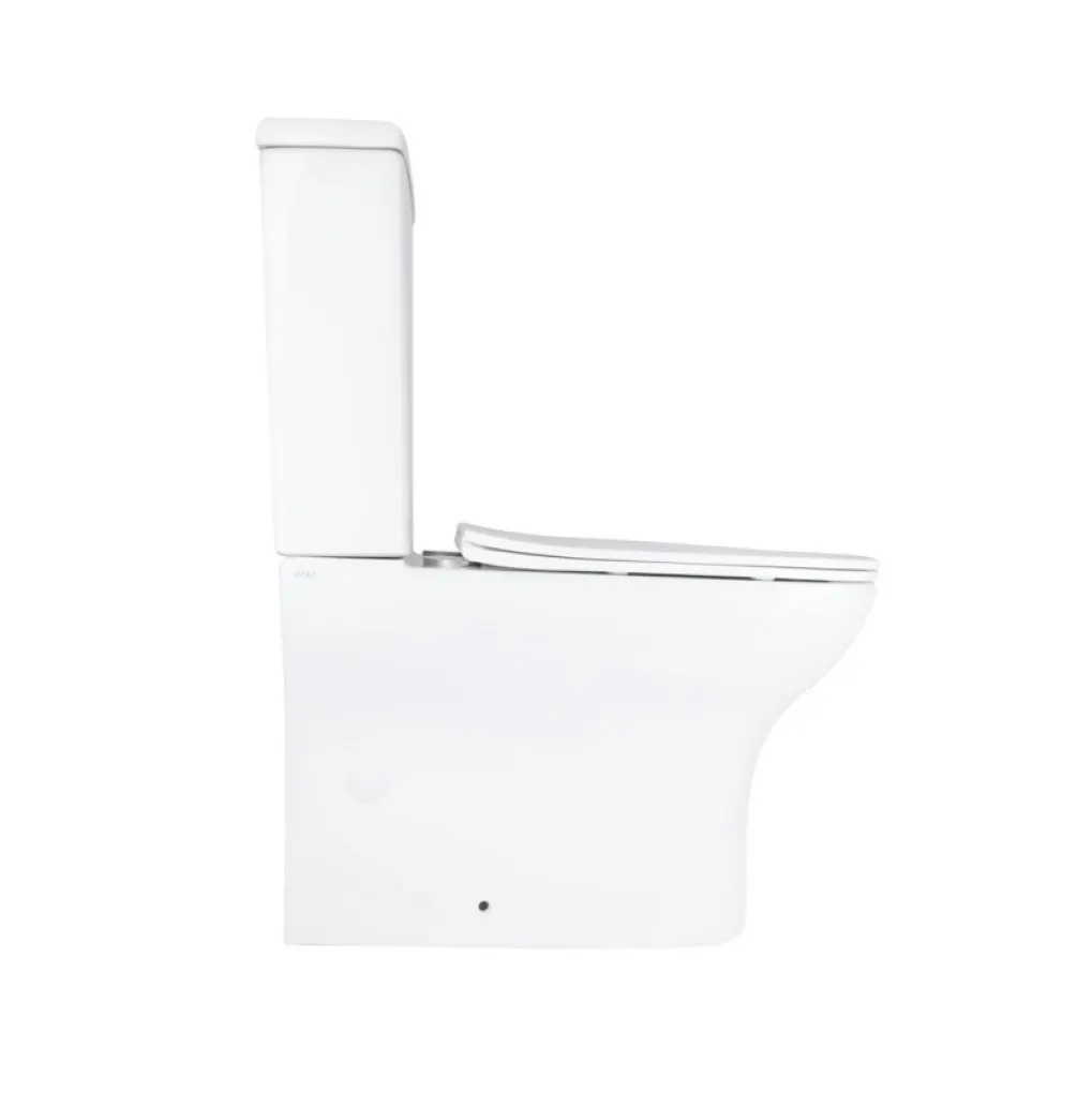 Унітаз підлоговий Qtap Aries безобідковий з сидінням Soft-close білий (QT03228302W)- Фото 3