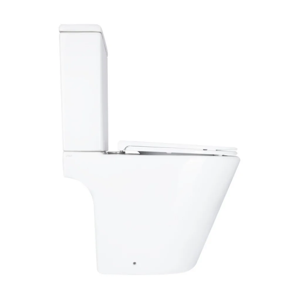 Унітаз підлоговий Qtap Dove безобідковий з сидінням Soft-close білий (QT06228380BW)- Фото 3