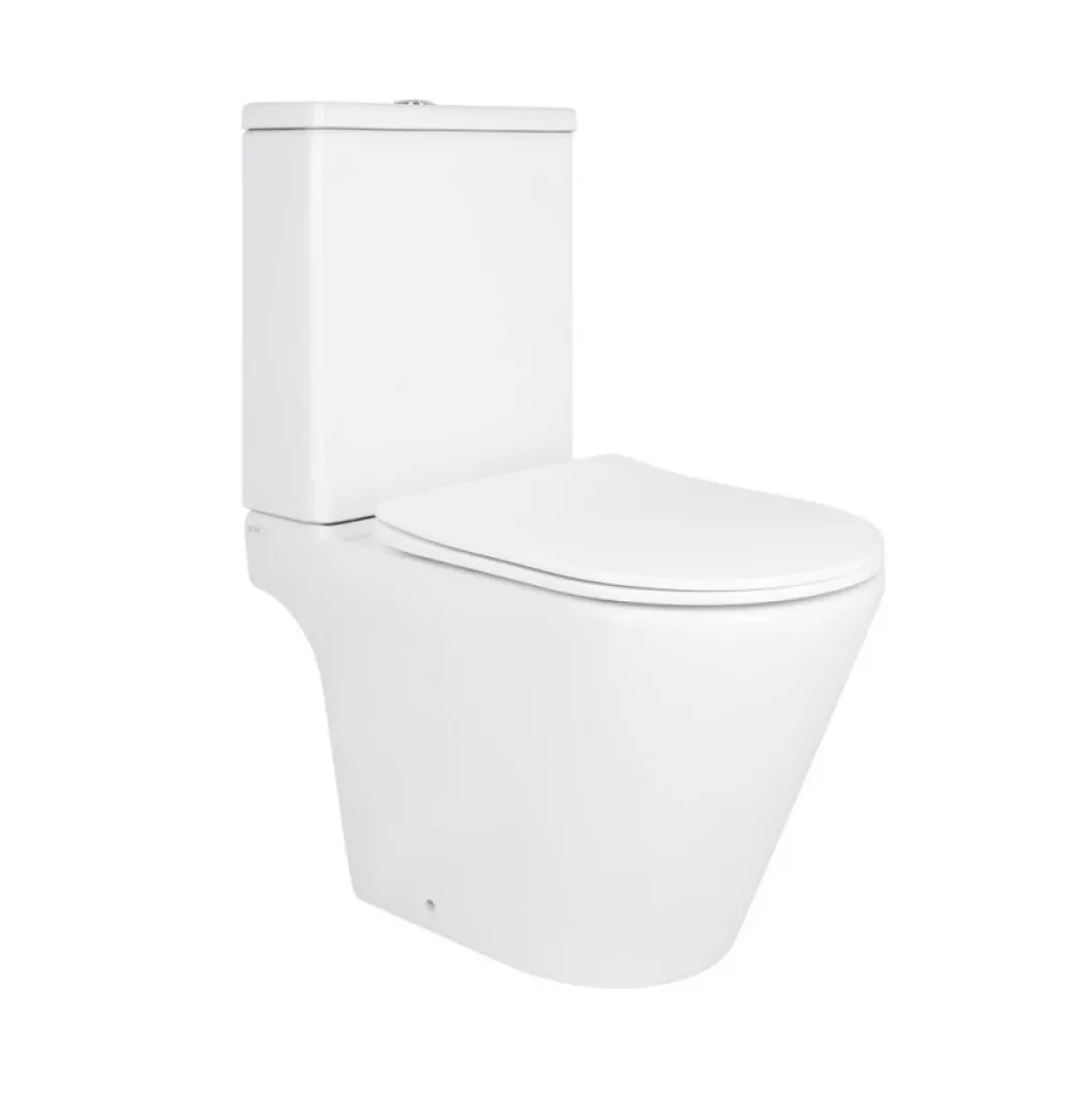 Унітаз підлоговий Qtap Dove безобідковий з сидінням Soft-close білий (QT06228380BW)- Фото 1