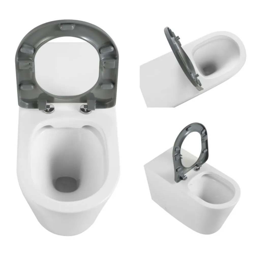 Унітаз підлоговий Qtap Freedom безбачковий з сидінням Soft-close білий (QT22223368W)- Фото 3