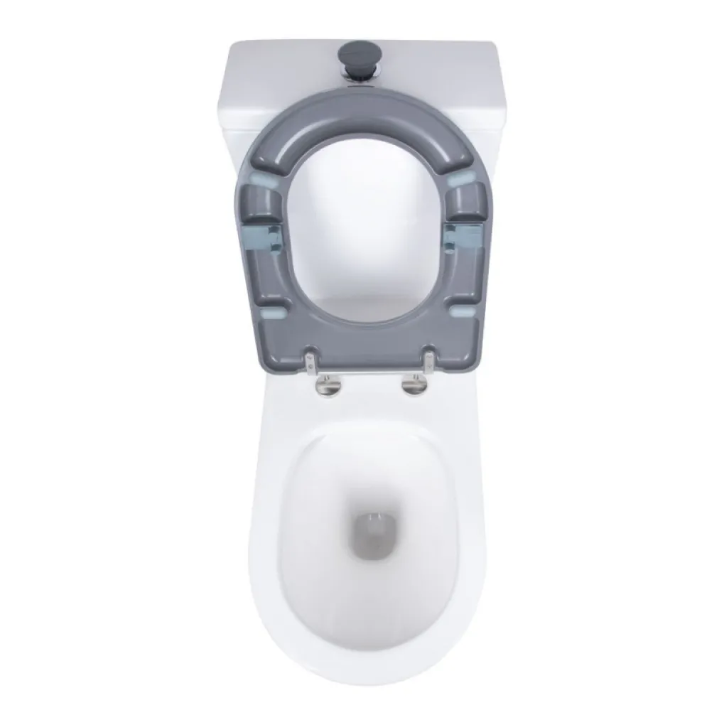 Унітаз підлоговий Qtap Freedom безобідковий з сидінням Soft-close білий (QT22226098W)- Фото 2