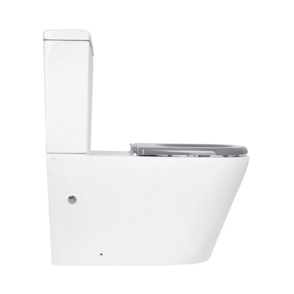 Унітаз підлоговий Qtap Freedom безобідковий з сидінням Soft-close білий (QT22226098W)- Фото 3