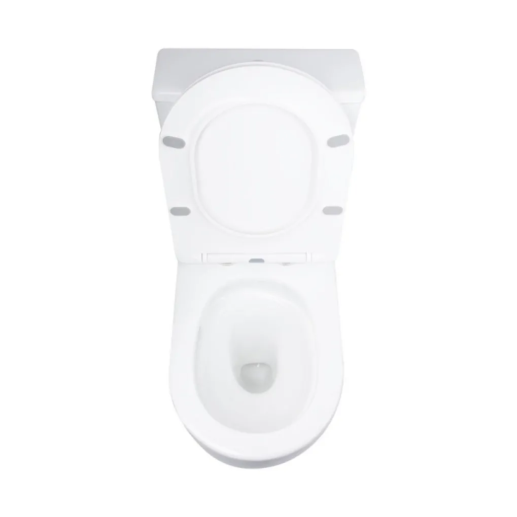 Унітаз підлоговий Qtap Grand безобідковий з сидінням Soft-close білий (QT26228301W)- Фото 2