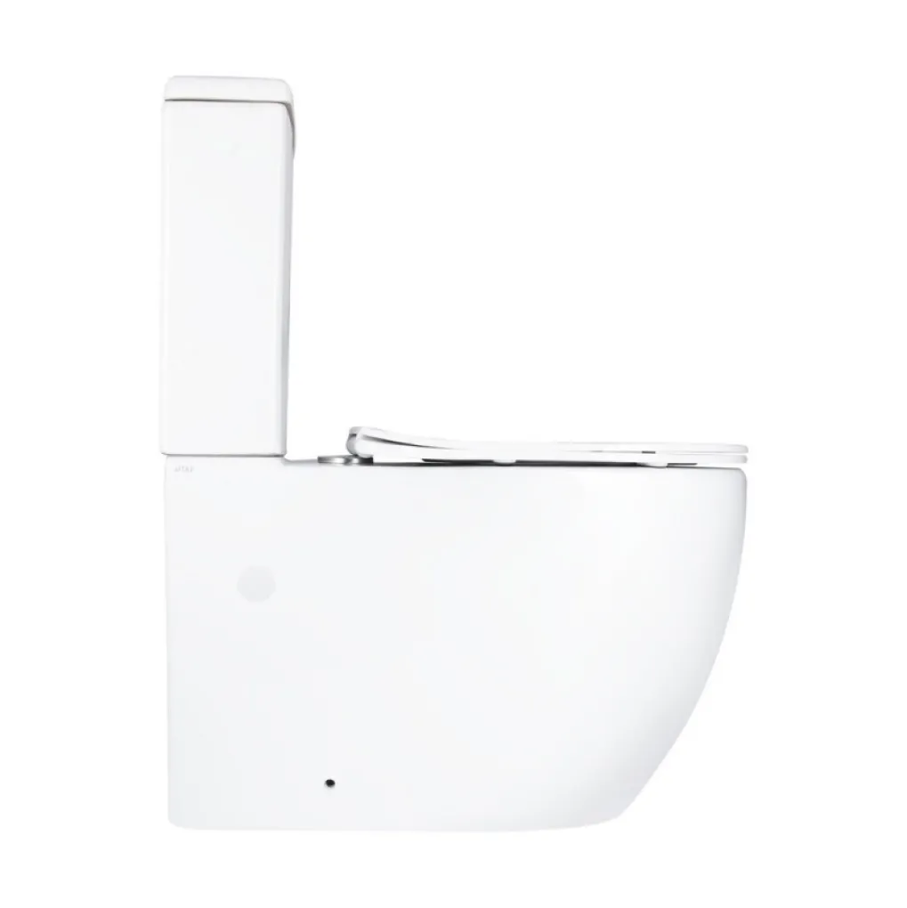 Унітаз підлоговий Qtap Grand безобідковий з сидінням Soft-close білий (QT26228301W)- Фото 3