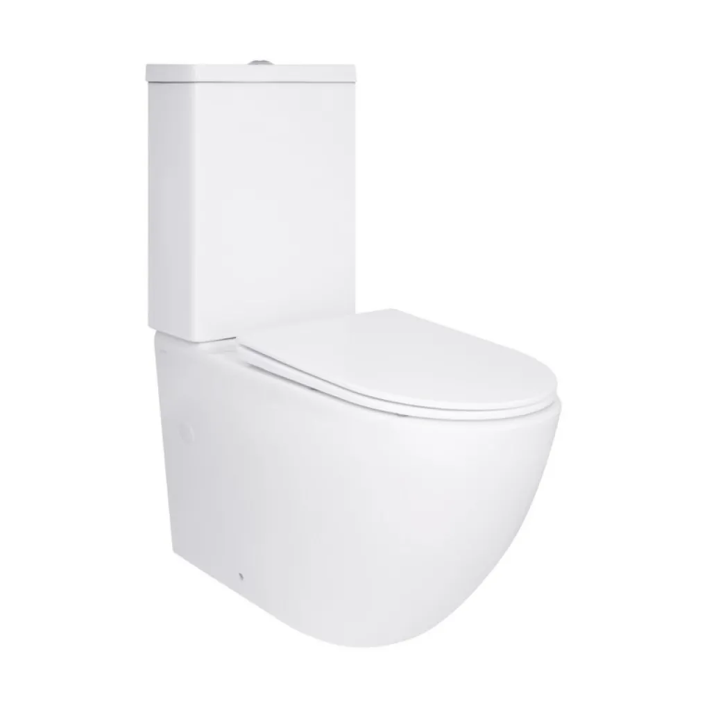 Унітаз підлоговий Qtap Jay безобідковий з сидінням Soft-close білий (QT07222175TW)- Фото 1