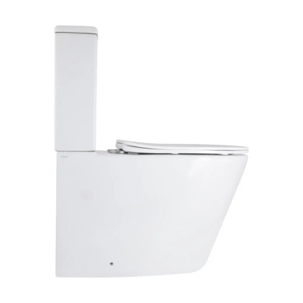 Унітаз підлоговий Qtap Vlasta безобідковий з сидінням Soft-close білий (QT28228300W)- Фото 3