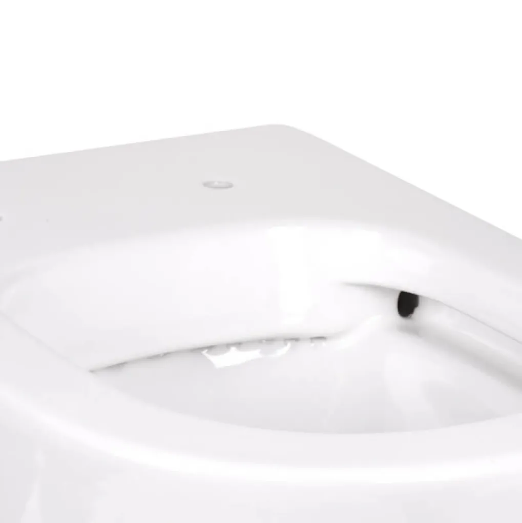 Унитаз напольный Qtap Swan безободковый с сиденьем Soft-close QT16223178W- Фото 3