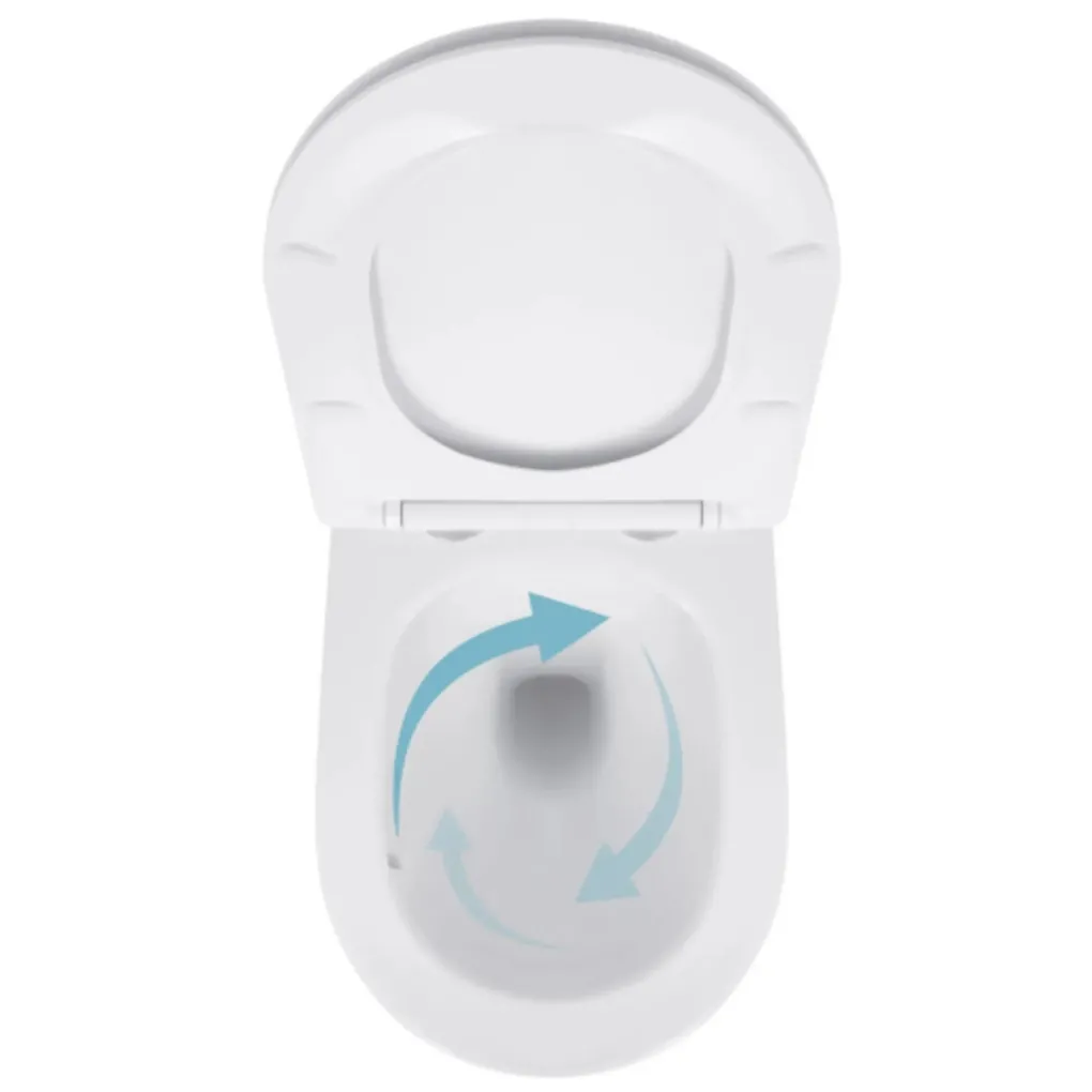 Унитаз подвесной Qtap Jay Ultra Quiet безободковый с сиденьем Soft-close (QT07335175W)- Фото 2