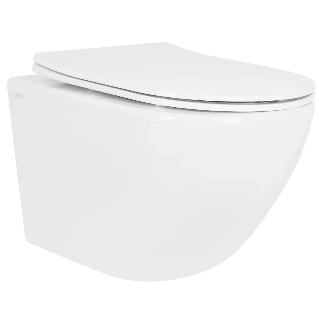Унитаз подвесной Qtap Jay Ultra Quiet безободковый с сиденьем Soft-close (QT07335175W)- Фото 1
