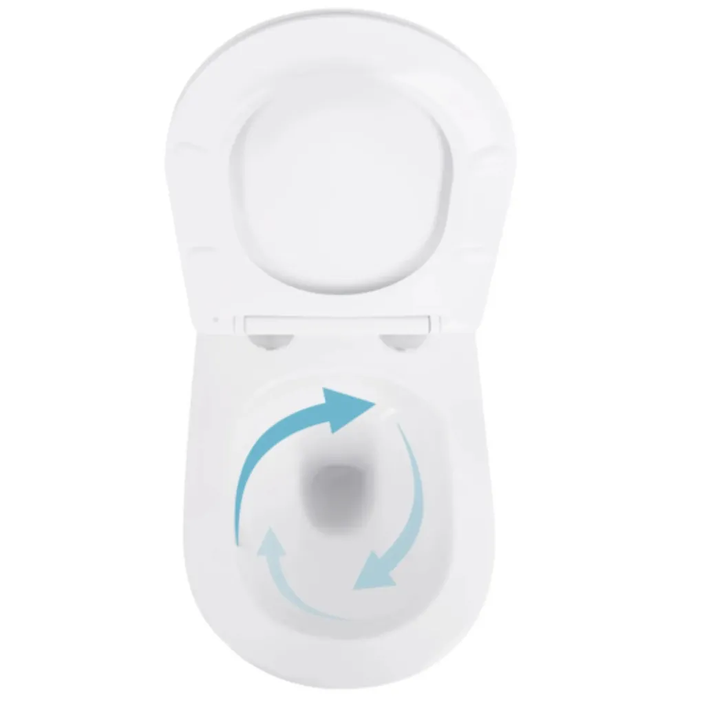 Унитаз подвесной Qtap Swan Ultra Quiet безободковый с сиденьем Soft-close (QT16335180W)- Фото 2
