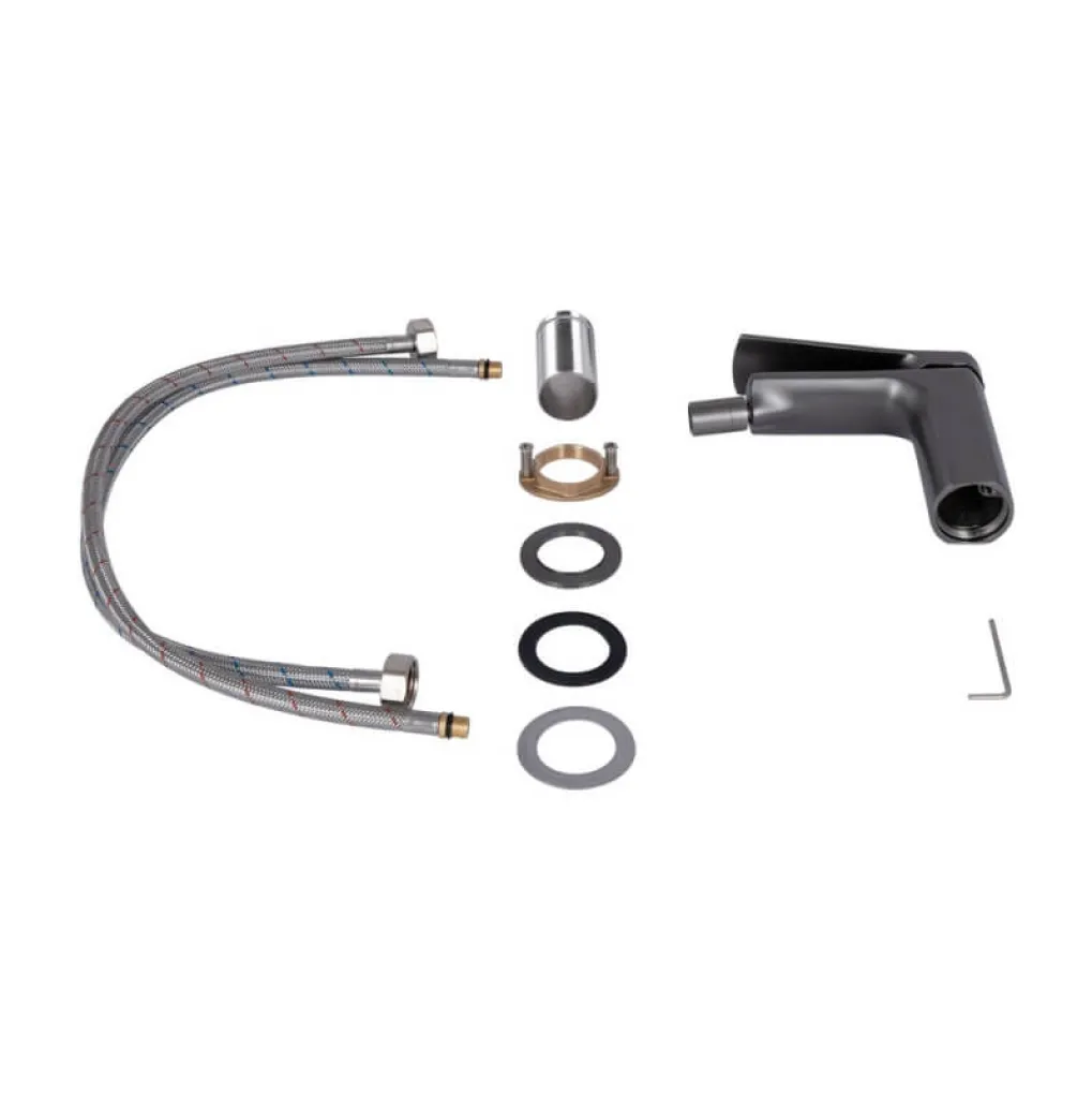 Смеситель для биде Qtap Slavonice Gunmetal Black (QTSLA255GMB45923)- Фото 2