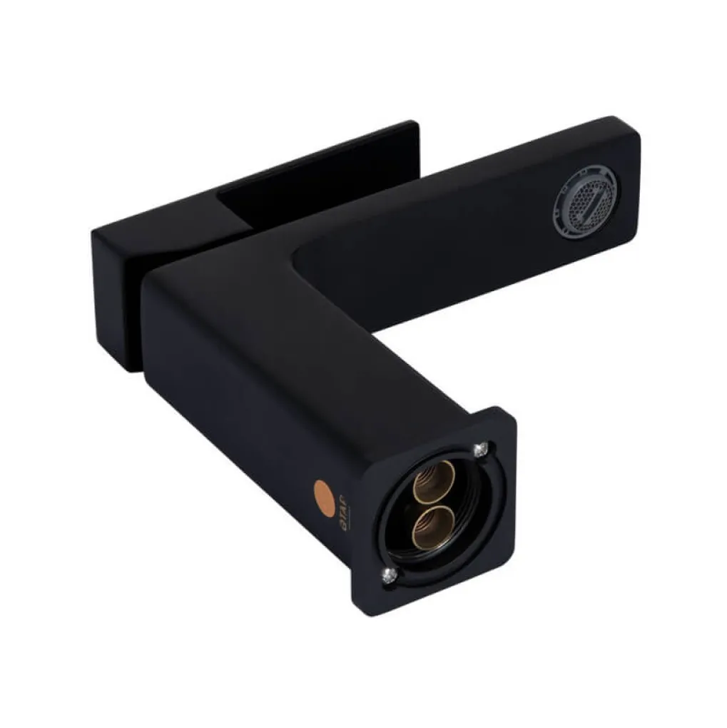 Змішувач для раковини Qtap Gemini Black Matt (QTGEM270BLM45674)- Фото 3