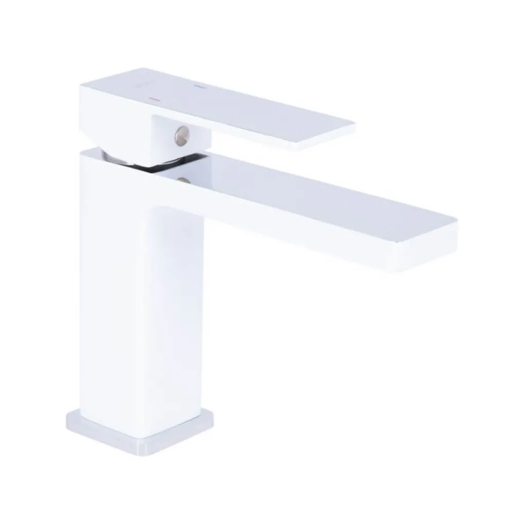 Смеситель для раковины Qtap Gemini Chrome/White (QTGEM270CRW45675)- Фото 1
