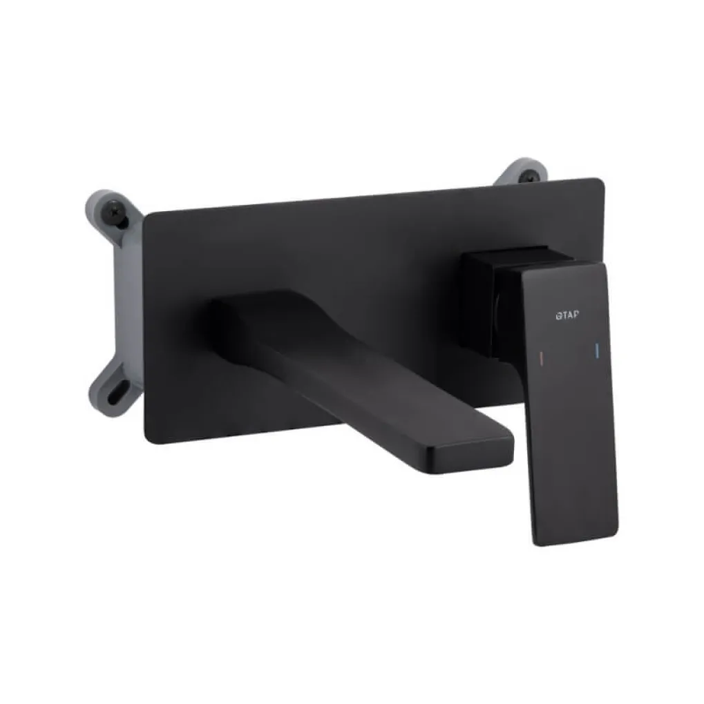 Змішувач для раковини Qtap Gemini прихованого монтажу Black Matt (QTGEM273BLM45694)- Фото 1