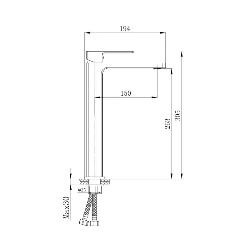 Смеситель для раковины Qtap Gemini высокий Chrome/White (QTGEM269CRW45679)- Фото 4