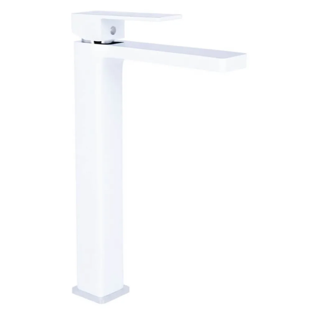 Смеситель для раковины Qtap Gemini высокий Chrome/White (QTGEM269CRW45679)- Фото 1