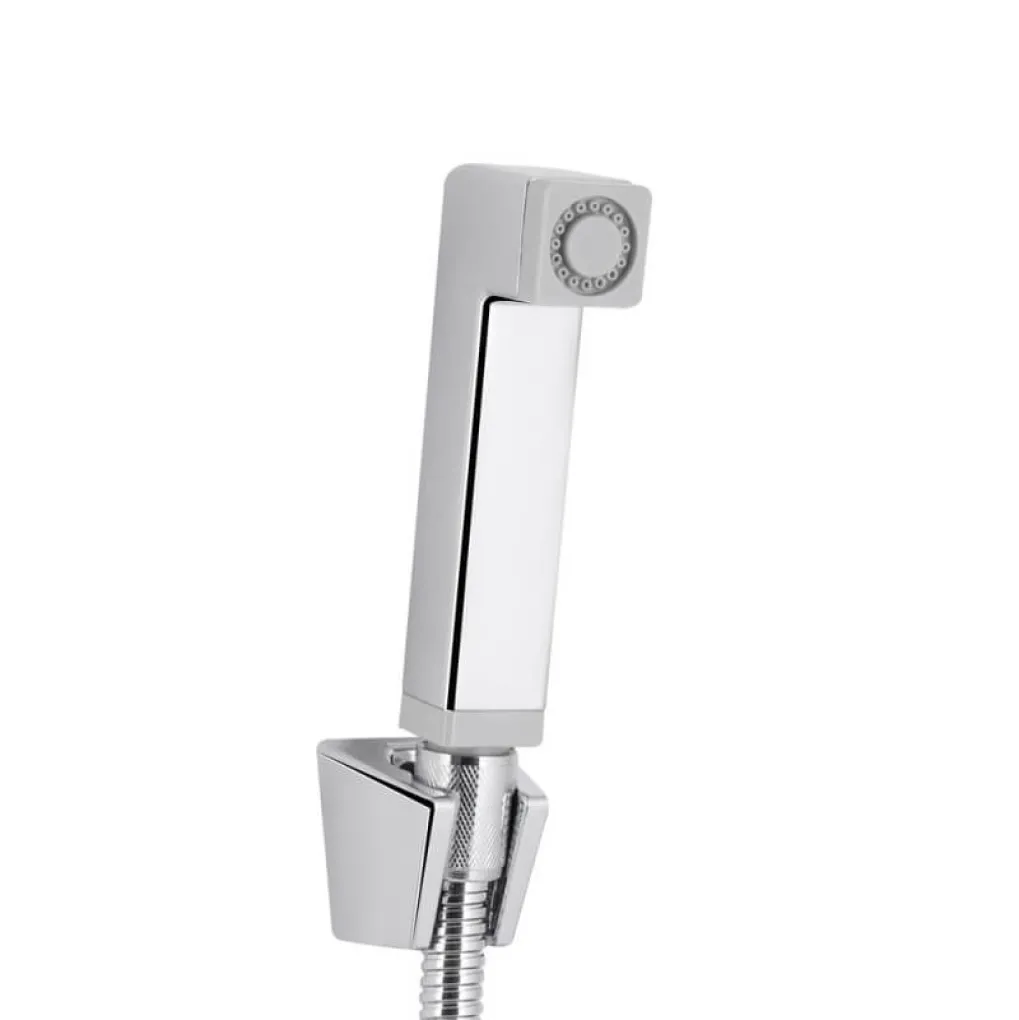 Смеситель для раковины Qtap Gemini с гигиеническим душем Chrome/White (QTGEM272CRW45691)- Фото 2