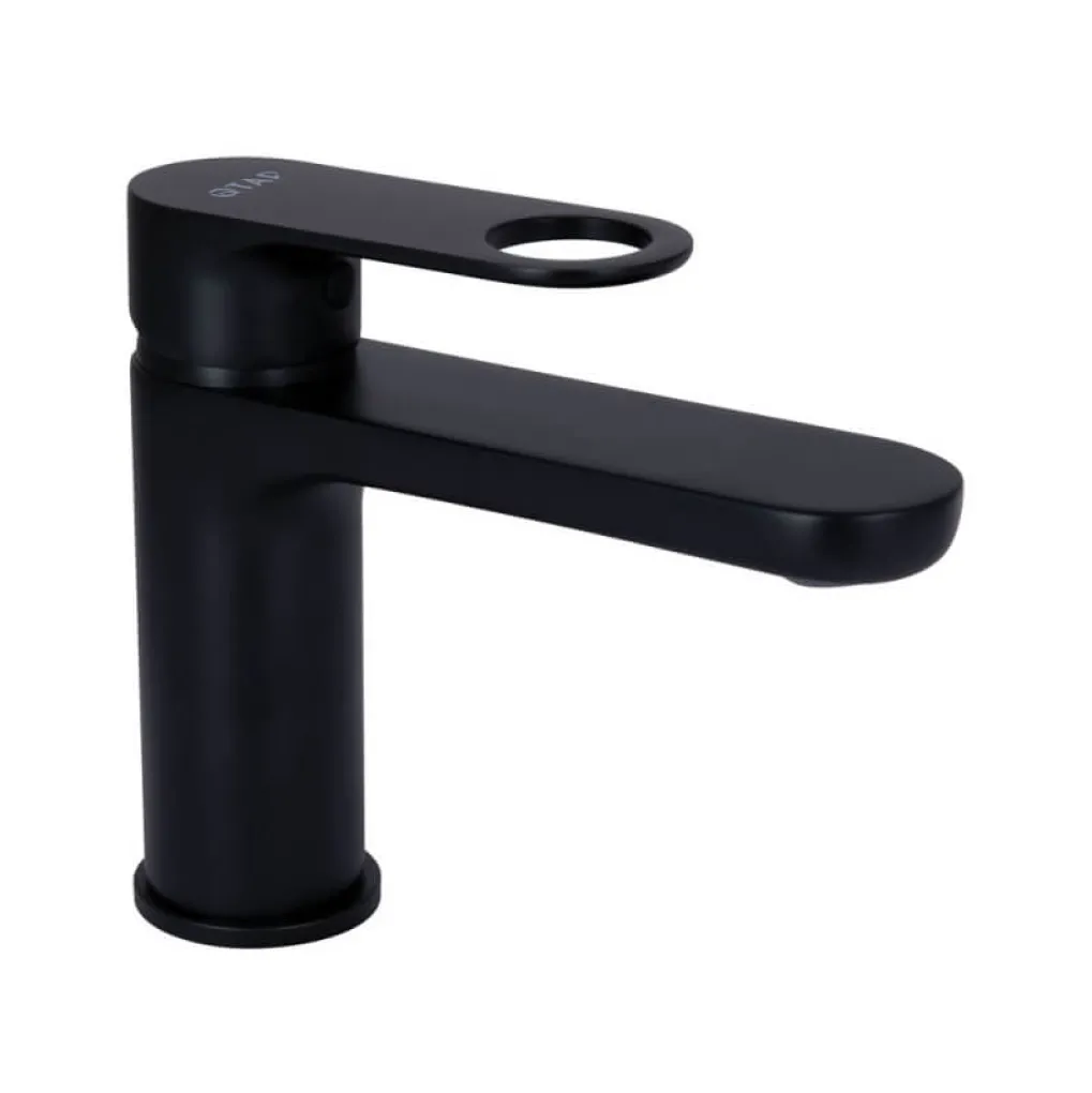 Змішувач для раковини Qtap Jay Black Matt (QTJAY270BLM45545)- Фото 1