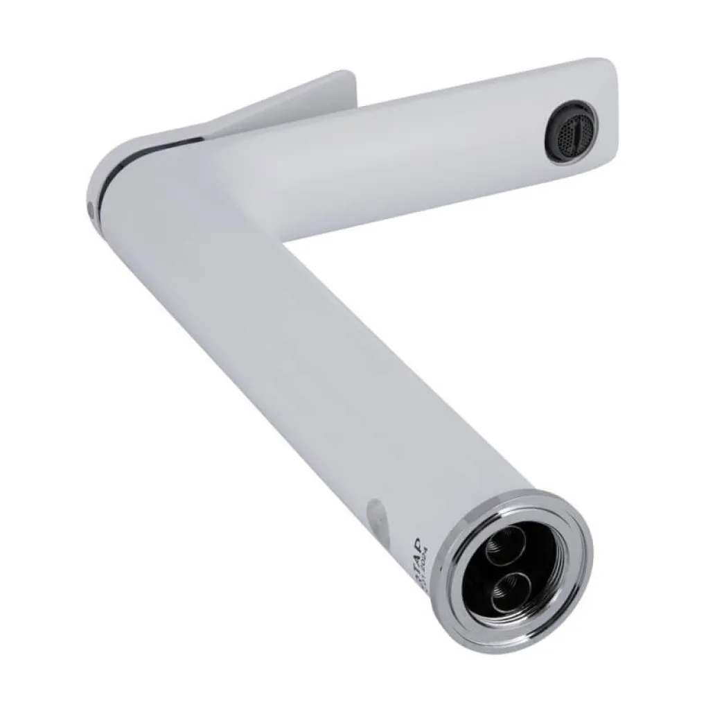 Смеситель для раковины Qtap Presto высокий Chrome/White (QTPRE269CRW45577)- Фото 3