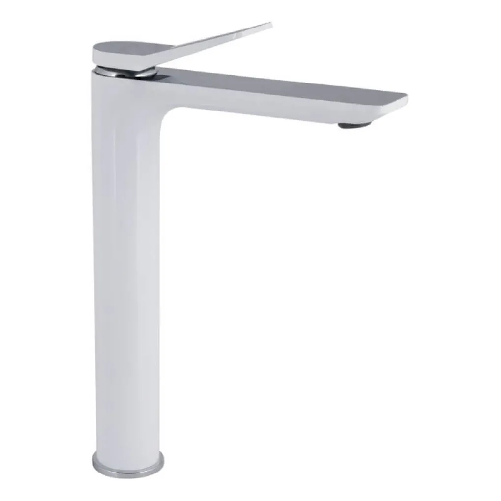 Смеситель для раковины Qtap Presto высокий Chrome/White (QTPRE269CRW45577)- Фото 1