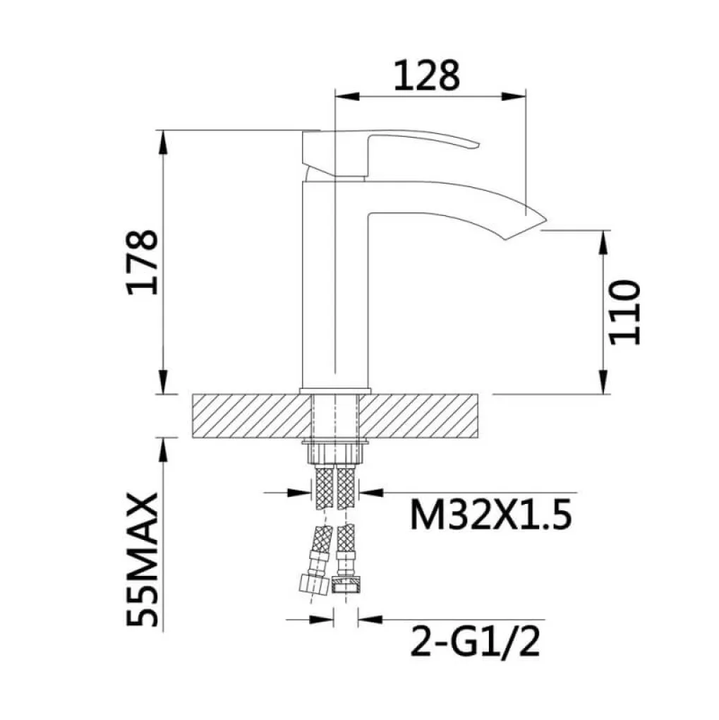 Смеситель для раковины Qtap Swan Cascada Chrome (QTSWA270CRM45564)- Фото 4
