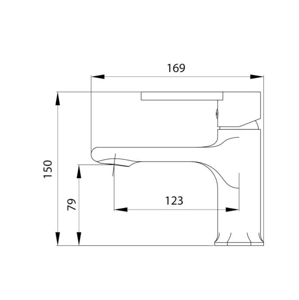 Змішувач для раковини Qtap Taurus Black Matt (QTTAU270BLM45660)- Фото 4