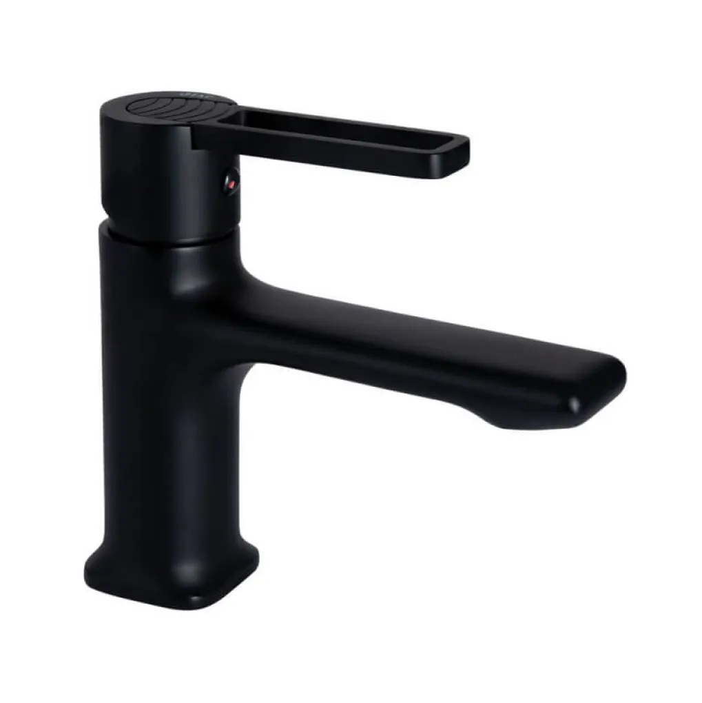 Змішувач для раковини Qtap Taurus Black Matt (QTTAU270BLM45660)- Фото 1