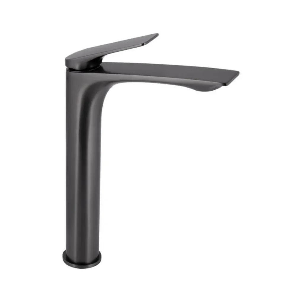 Смеситель для раковины Qtap Vlasta New высокий Gunmetal Black (QTVLA269GMB45653)- Фото 1