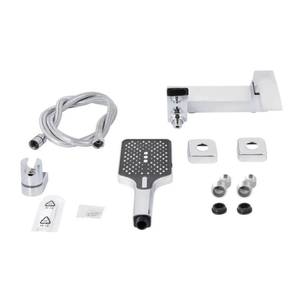 Смеситель для ванны Qtap Swan Cascada с душевым гарнитуром (QTSWA260CRM45565)- Фото 2
