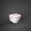 Сидіння з кришкою RAK Ceramics Resort/Tonique RESC0004 білий- Фото 2