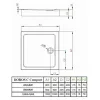 Душевой поддон Radaway Doros C Compact 1000x1000x115 Белый (SDRC1010-05)- Фото 3