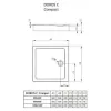 Душовий піддон Radaway Doros C Compact 800x800x115 Білий (SDRC8080-05)- Фото 2