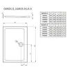 Душевой поддон Radaway Doros D 1000x900x50 Белый (SDRD1090-01)- Фото 3