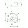 Душовий піддон Radaway Korfu A 800x800x390 Білий (4S88400-03)- Фото 2