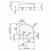 Душовий піддон Radaway Korfu A 900x900x390 Білий (4S99400-03)- Фото 2