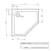 Душевой поддон Radaway Doros PT Compact 1000x1000x115, белый- Фото 3