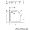 Душовий піддон Radaway Laros A Compact 850x850x170, білий- Фото 3