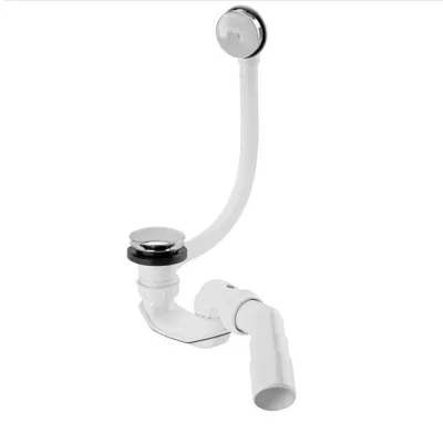 Сифон для душового піддона Rаdaway B602R Click-Clack хром/білий