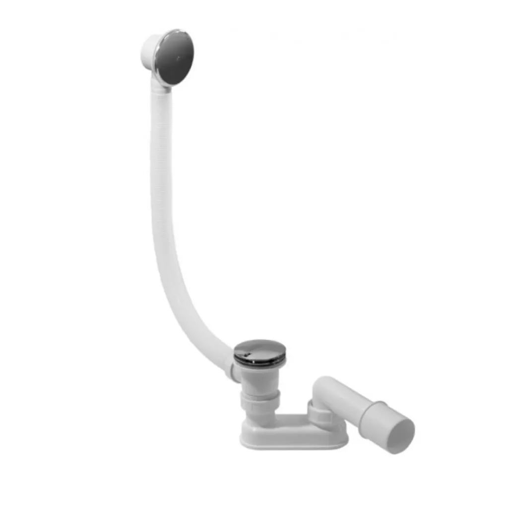 Сифон для душового піддона Rаdaway R135L хром/білий- Фото 1