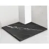 Душевой поддон Rea Bazalt Carrara 90x90, черный (REA-K7003)- Фото 4