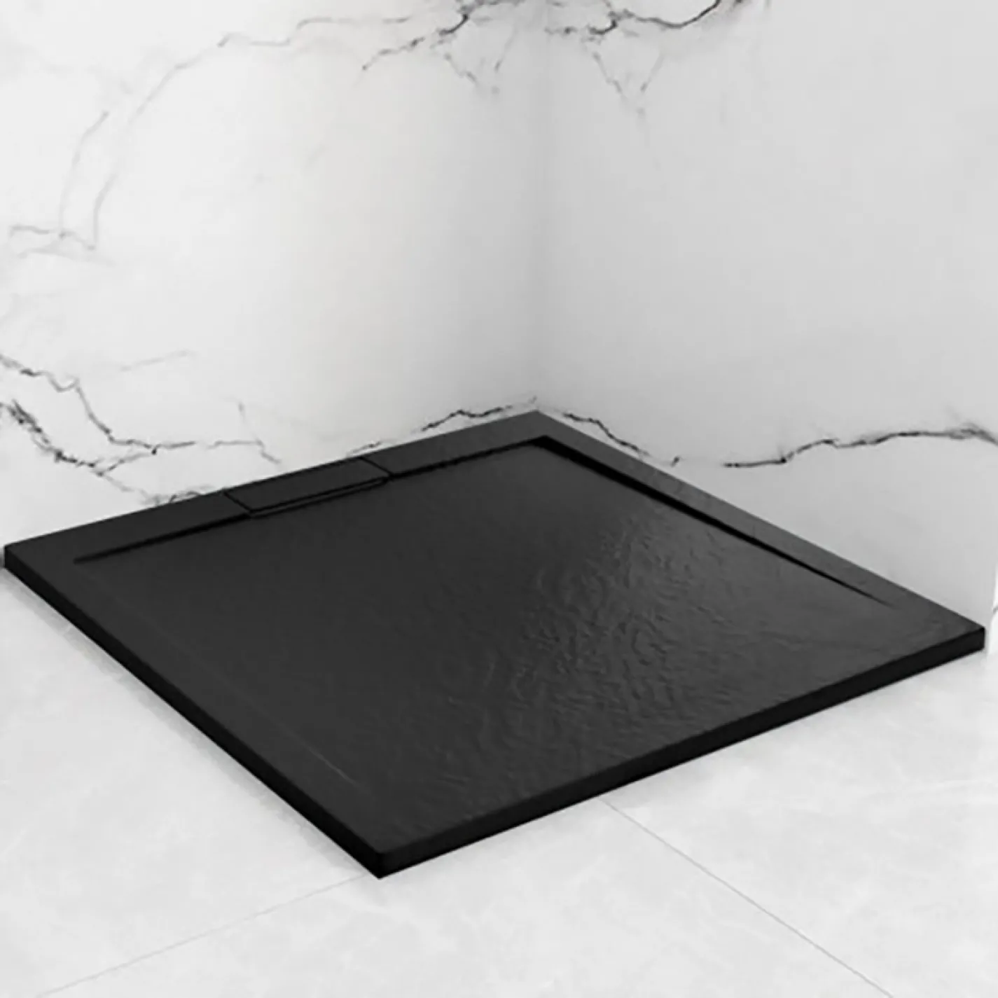 Душовий піддон Rea GRAND 80x100x3,5 прямокутний, чорний - Фото 3