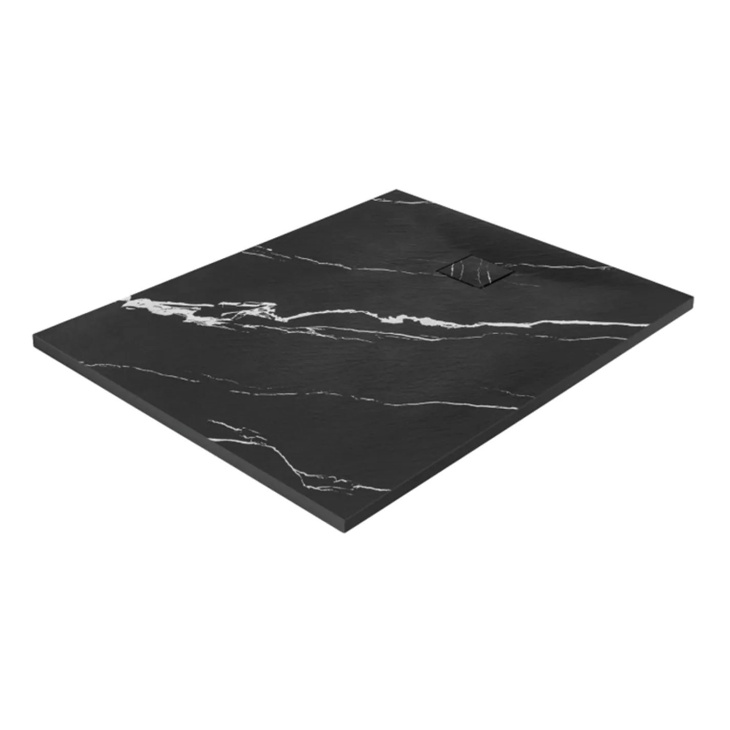 Душовий піддон Rea Magnum Carrara 80x100, чорний (REA-K7007) - Фото 1