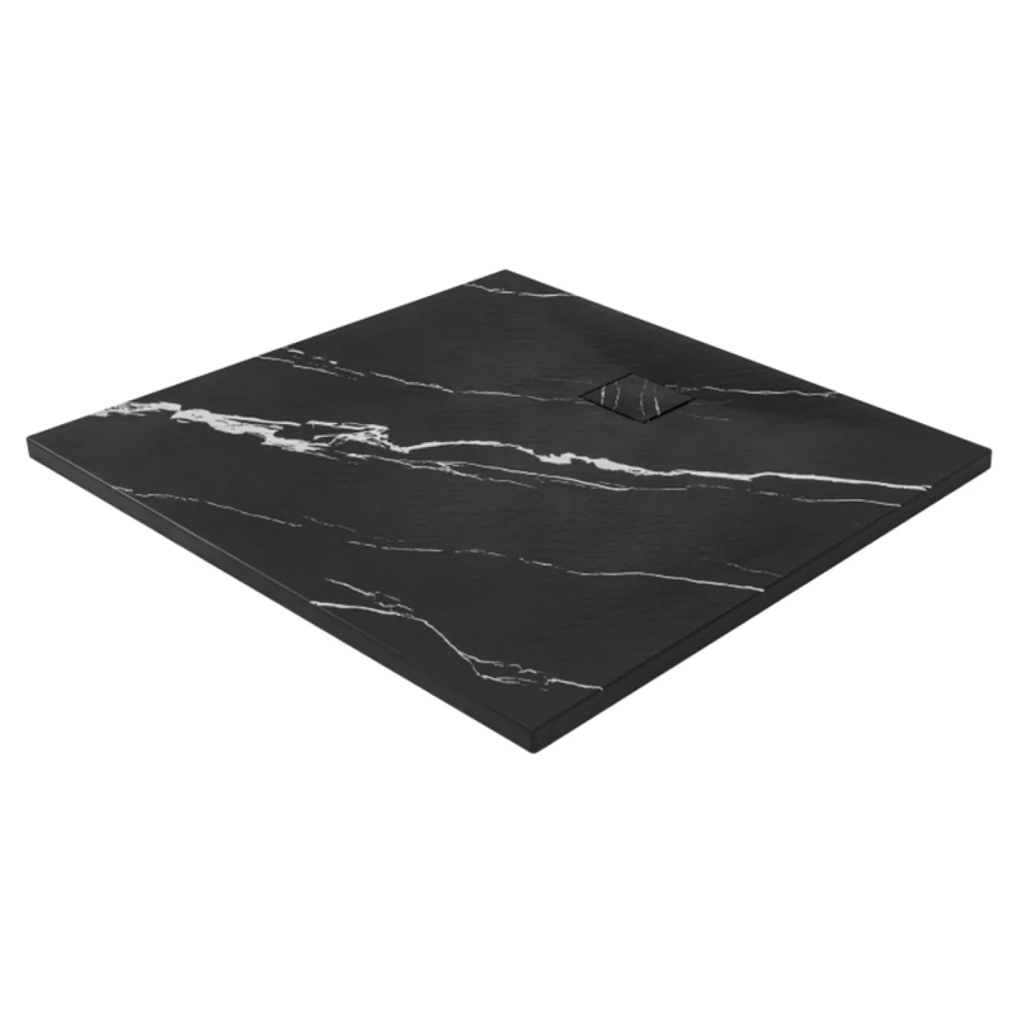 Душовий піддон Rea Magnum Carrara 90x90, чорний (REA-K7008) - Фото 1