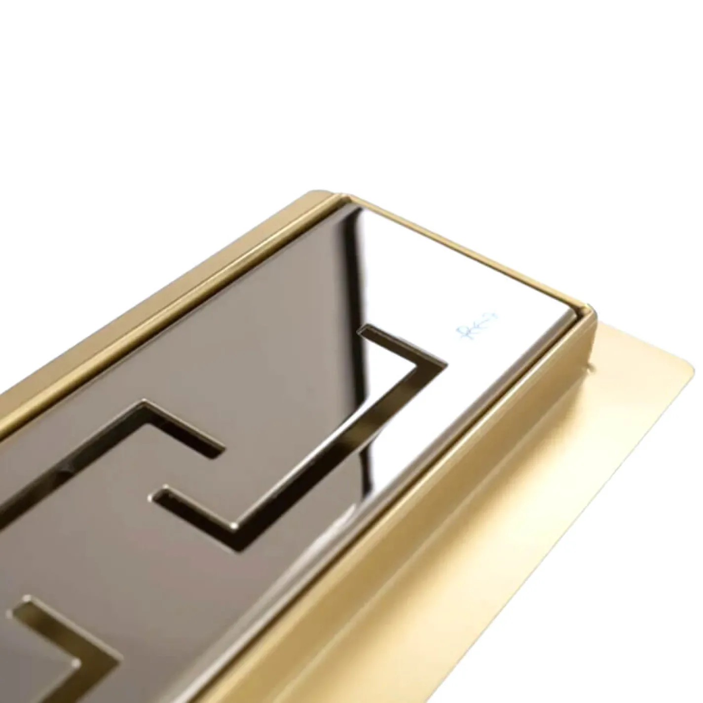Трап для душу Rea Greek Pro Mirror 90 см золотий (REA-G8030) - Фото 3