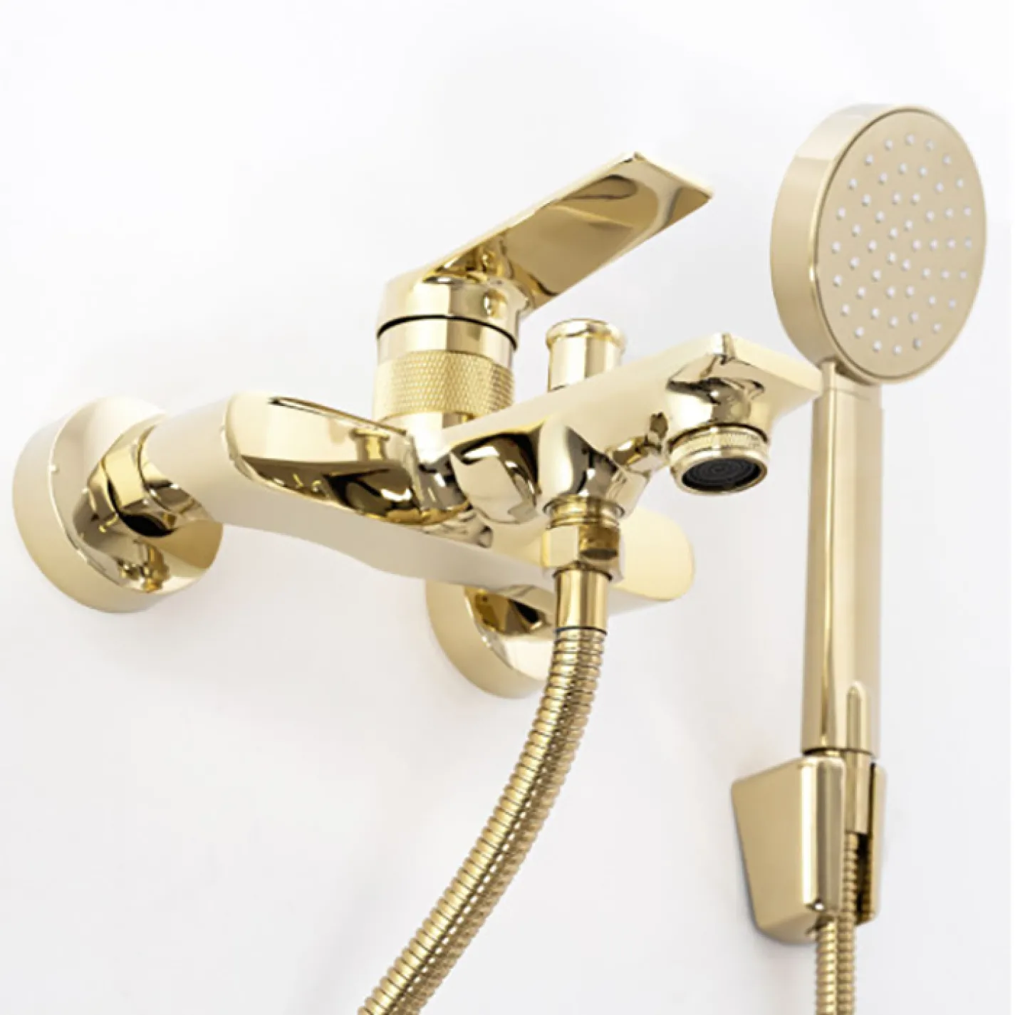 Смеситель для ванны Rea Viral с ручным душем, золото (REA-B2024) - Фото 1