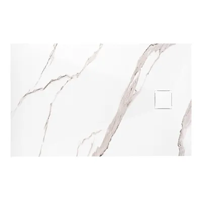 Душевой поддон Rea Magnum Carrara 80x100, белый (REA-K7004)
