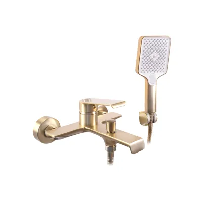 Змішувач для ванни Rea Hass з ручним душем, матове золото (REA-B7100)